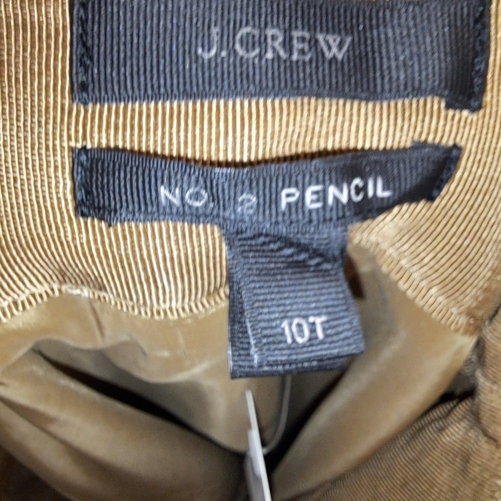 NWT Sz 10 Tall Ladies J. Crew Classic Tan No. 2 Pencil Skirt Lined 100% Wool - Picture 6 of 8